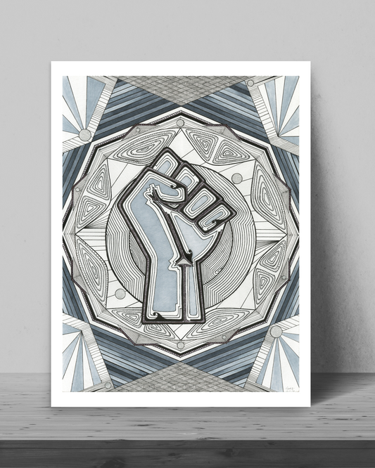 Power Fist Enhanced Matte Print
